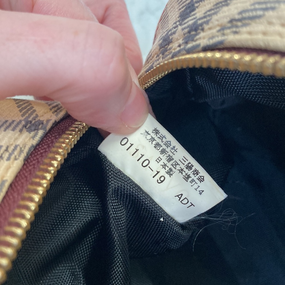 Burberry Nova plaid tweed and leather bag - Picture 10 of 10